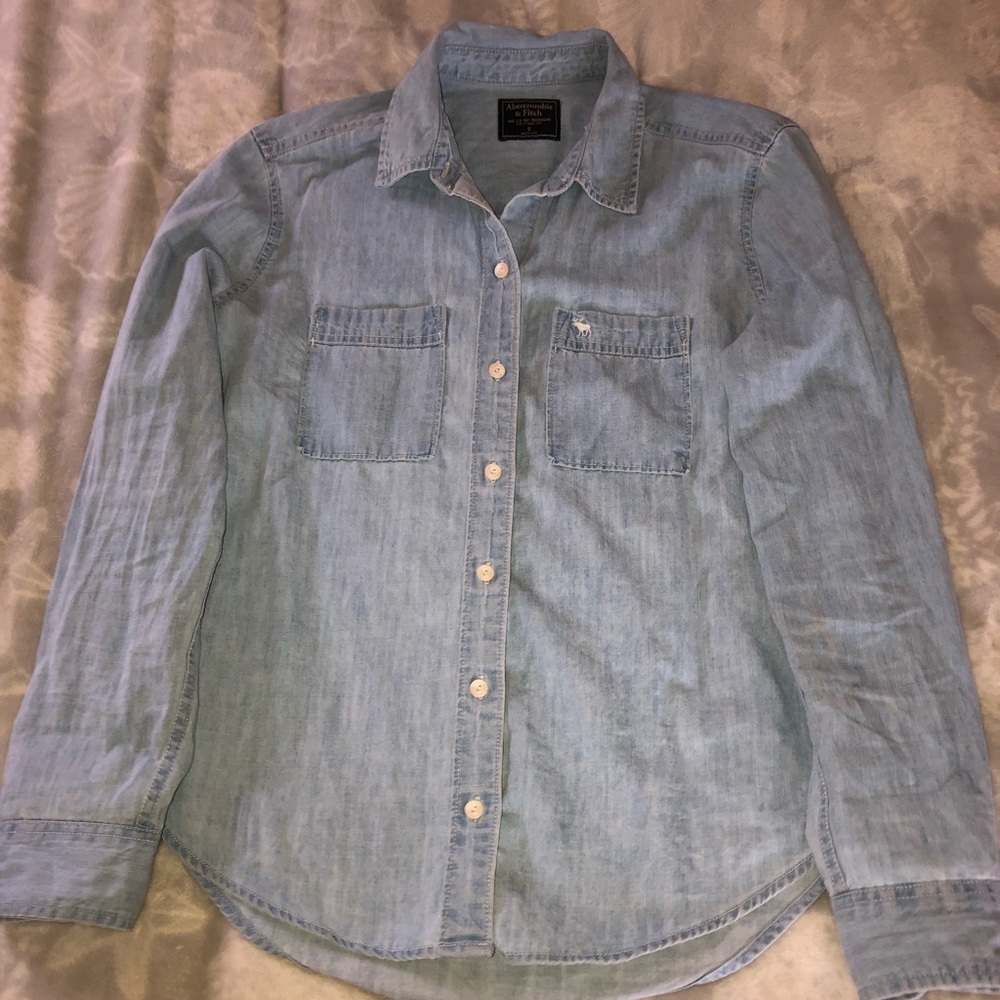 Abercrombie Light Denim Chambray Shirt